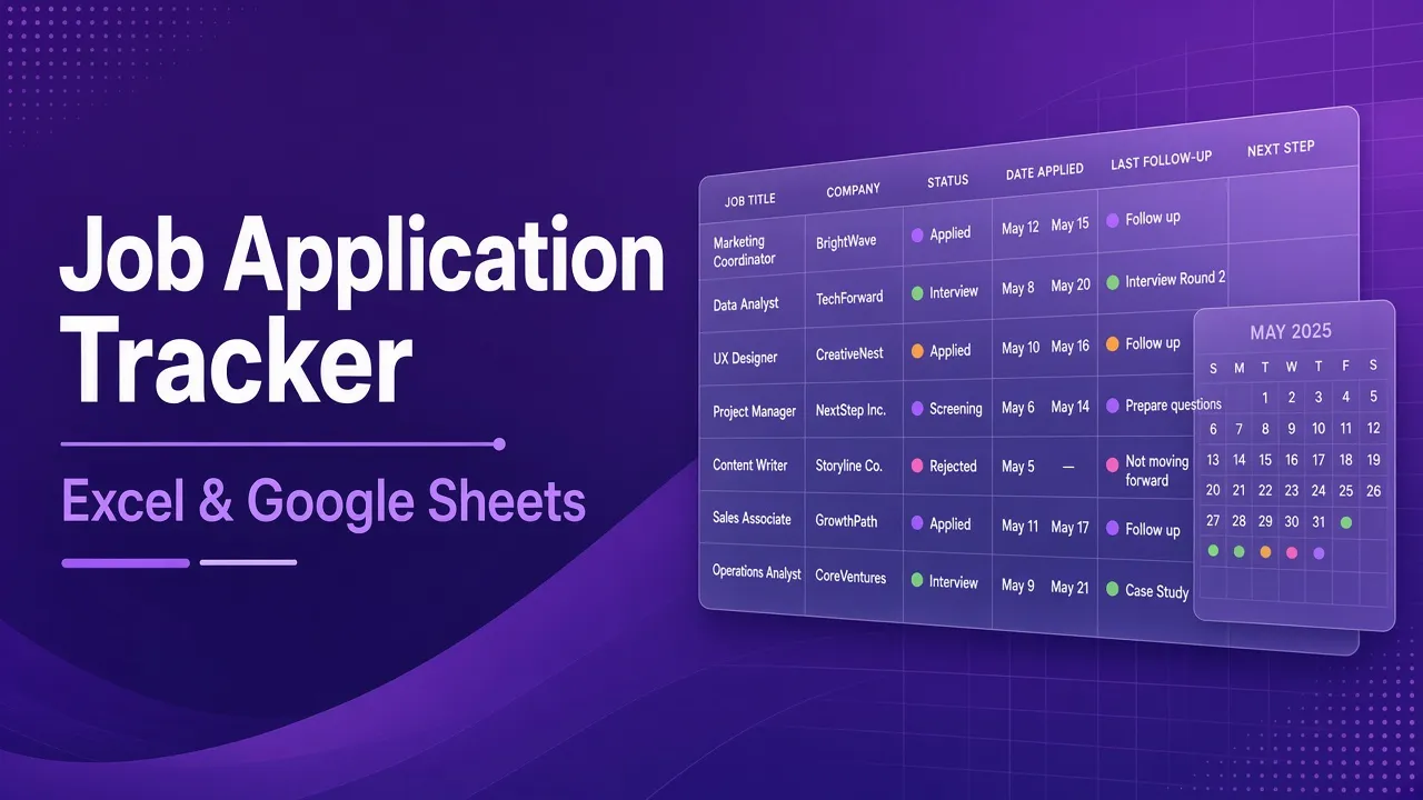 Cover art for the free job application tracker listing